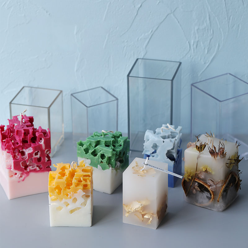 Candle Making Kits - 3d quadrado retângulo coluna vela molde