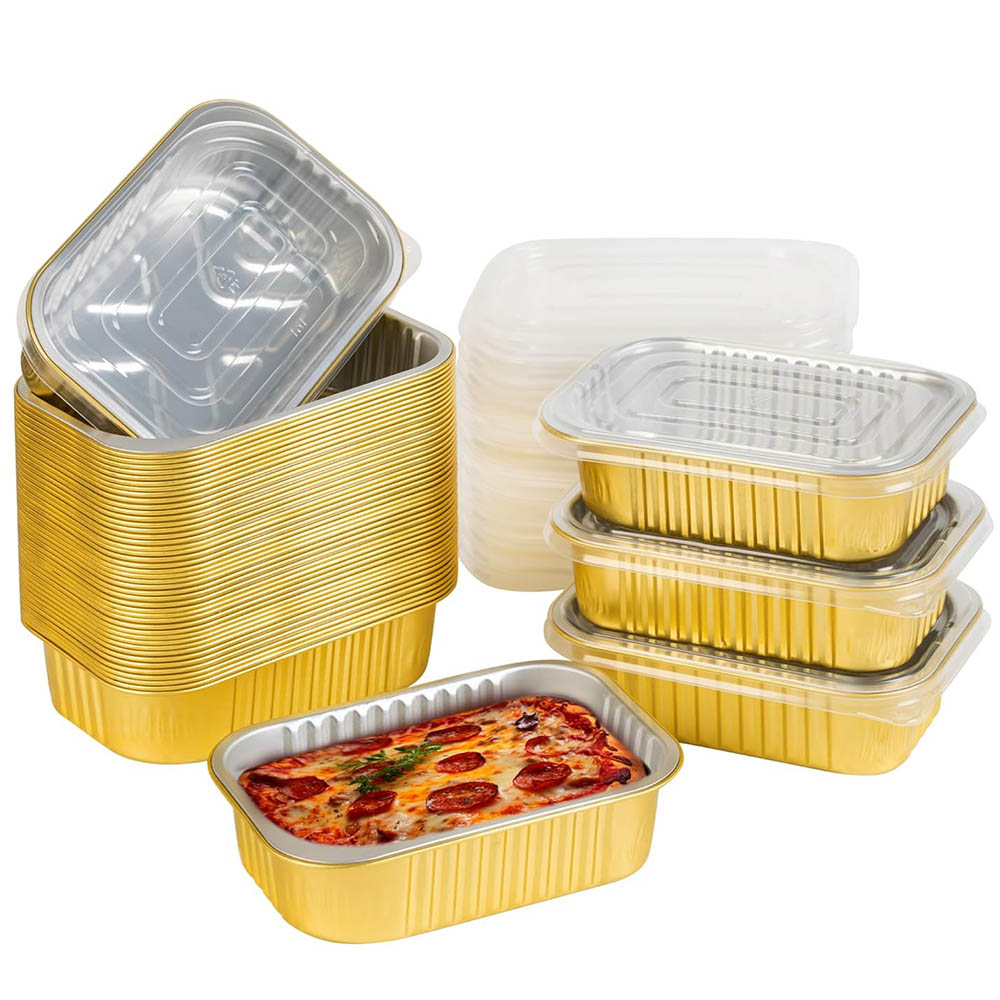 Pequenas assadeiras de alumíni - Tin Container Lid avaliação e preço