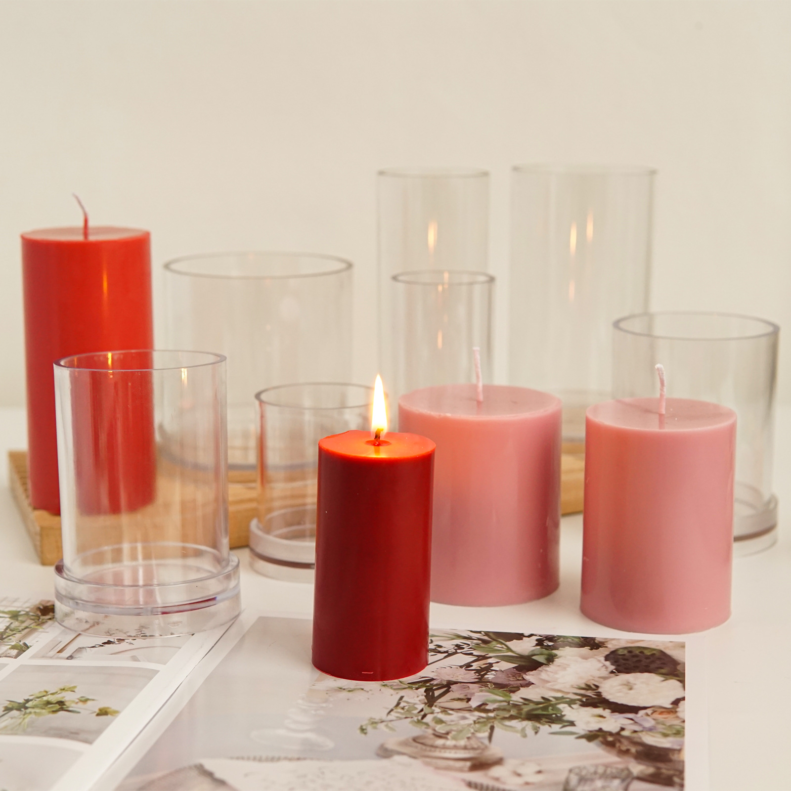 Vários moldes de vela cilíndri - Candle Making Kits avaliação e preço