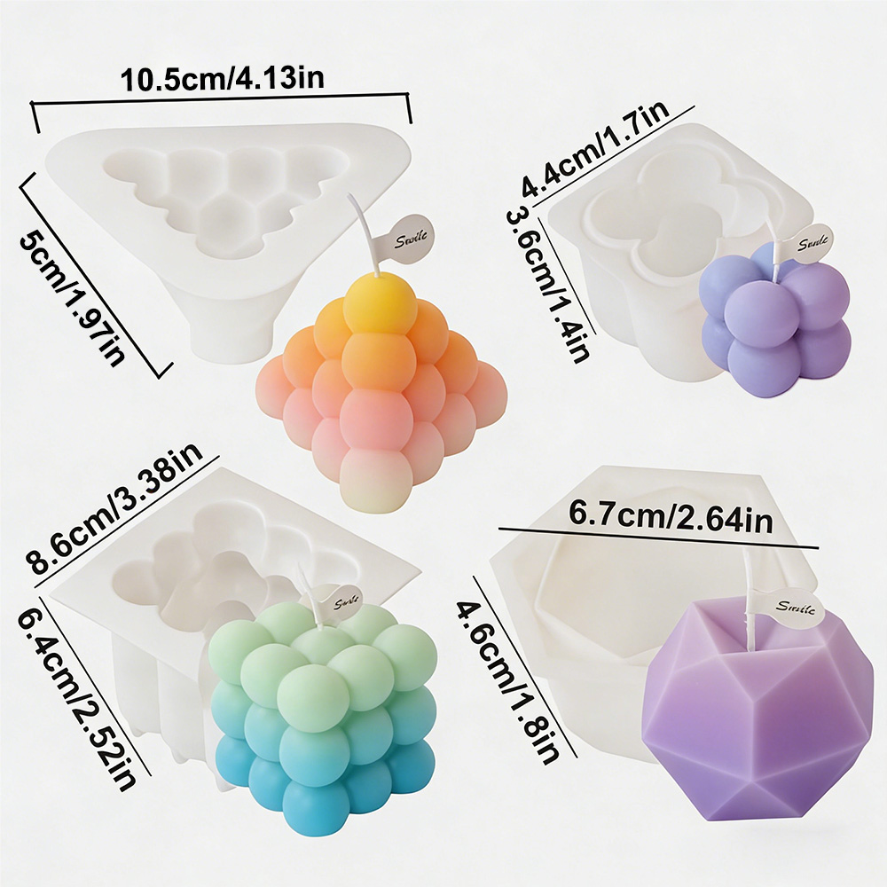 Conjunto de Moldes de Silicone - Candle Making Kits avaliação e preço
